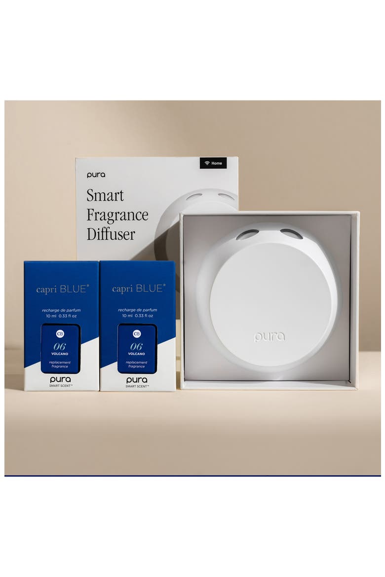 x Capri Blue Volcano Smart Diffuser & Fragrance Set, Alternate, color, BLUE