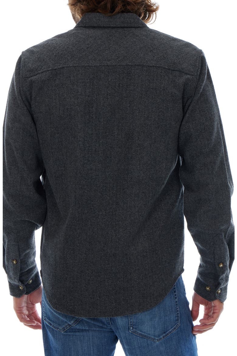 Herringbone Stripe Shacket, Alternate, color, BLACK