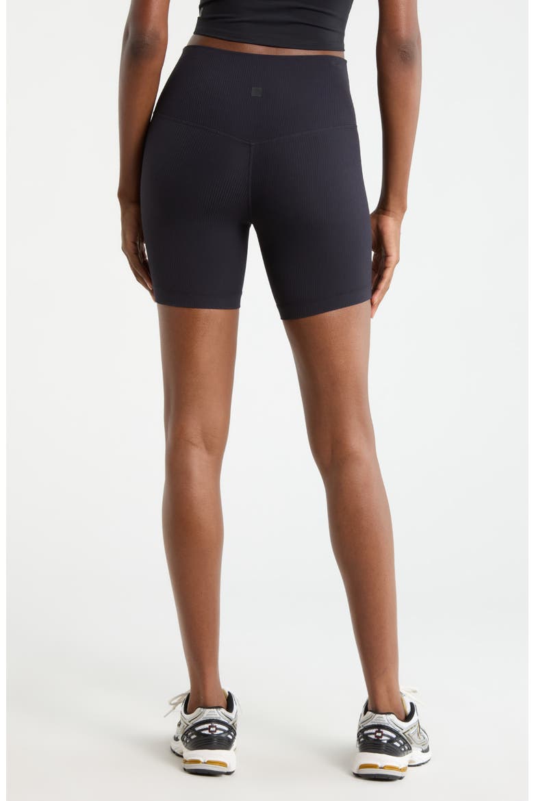 Ribbed Shorts, Alternate, color, BLACK