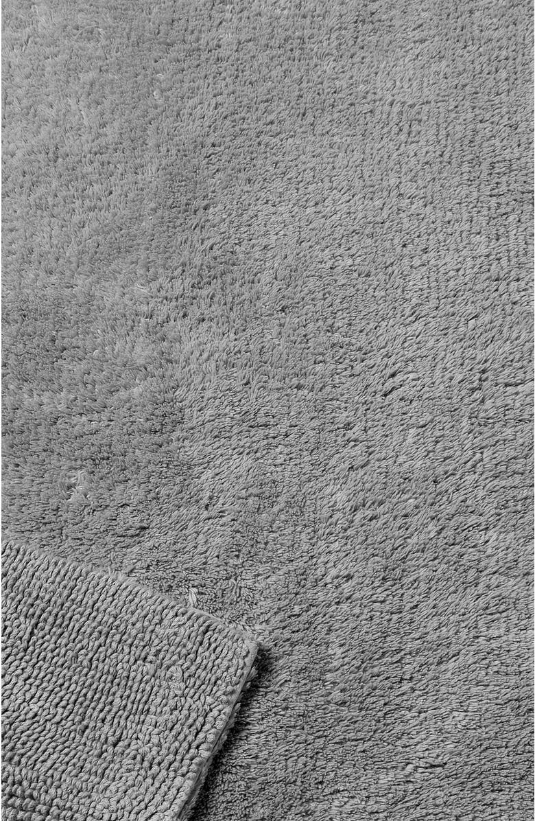 CHRISTY Reversible Deep Pile Thick Cotton Bath Rug, Alternate, color, Silver