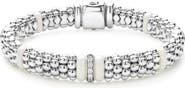 LAGOS White Caviar Diamond Station Bracelet