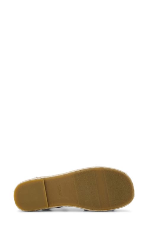 Toms Abby Flatform Espadrille Sandal In Black