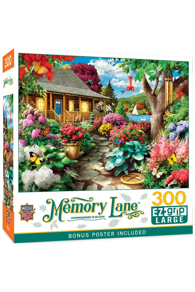 Hummingbird in Bloom 300 Piece Puzzle, Main, color, Multicolor