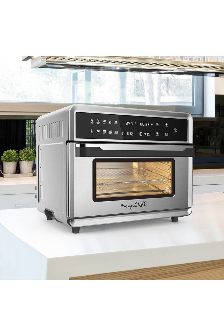 10 in 1 Electronic Multifunction 360 Degree Hot Air Technology Countertop Oven, Alternate, color, Grey