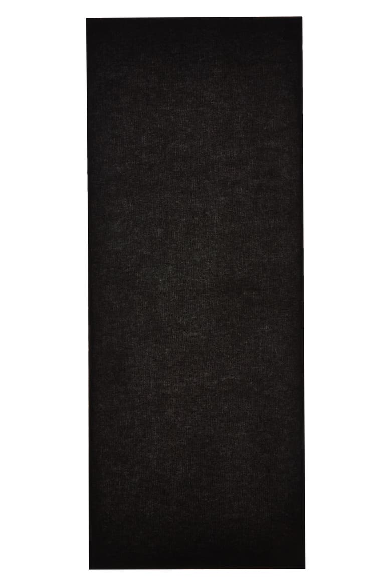 Cashmere Featherweight Travel Scarf, Alternate, color, BLACK