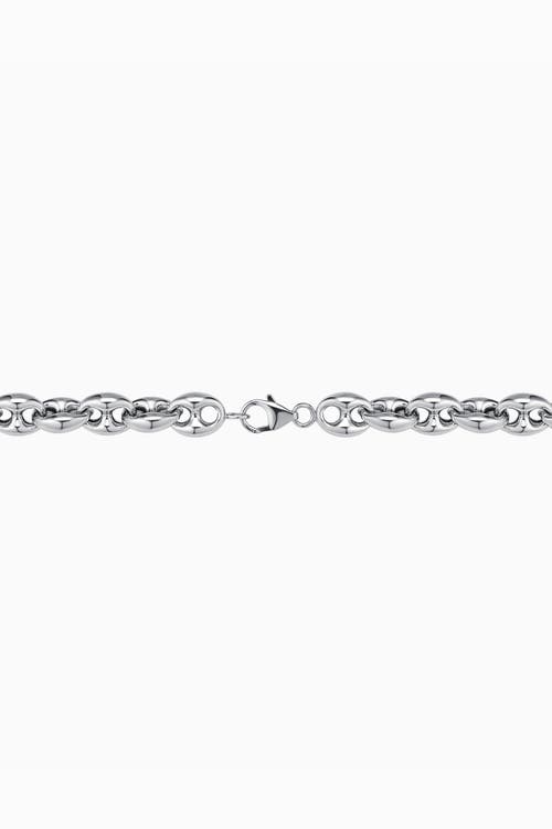 Oradina Sterling Silver Chunky Mariner Bracelet In Silver