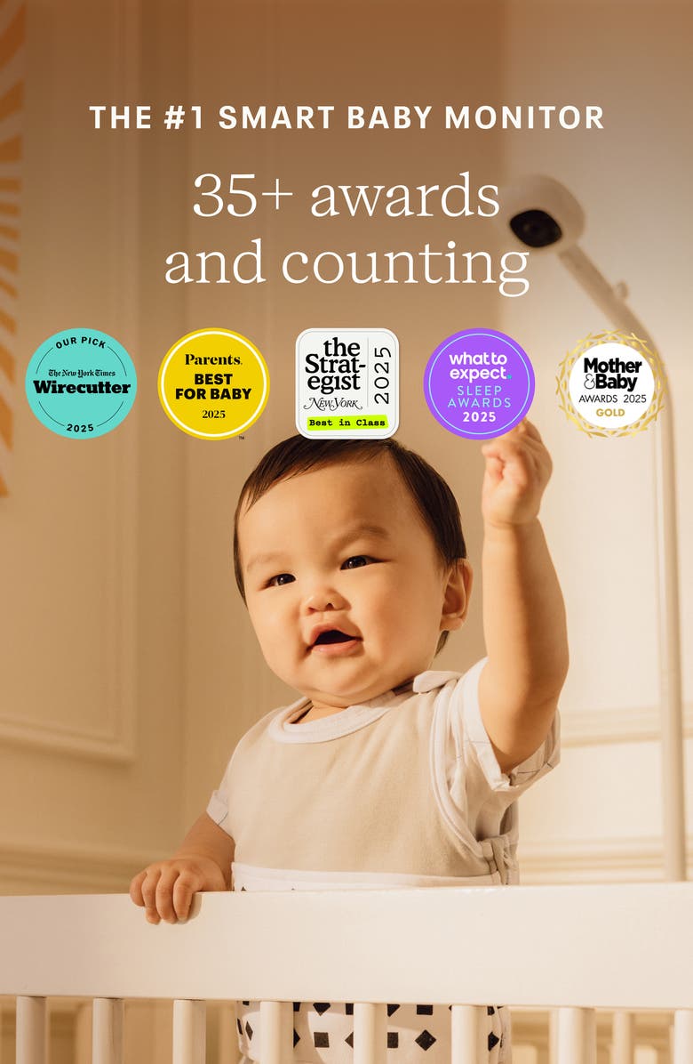 Nanit Pro Smart Baby Monitor & Floor Stand, Alternate, color, White