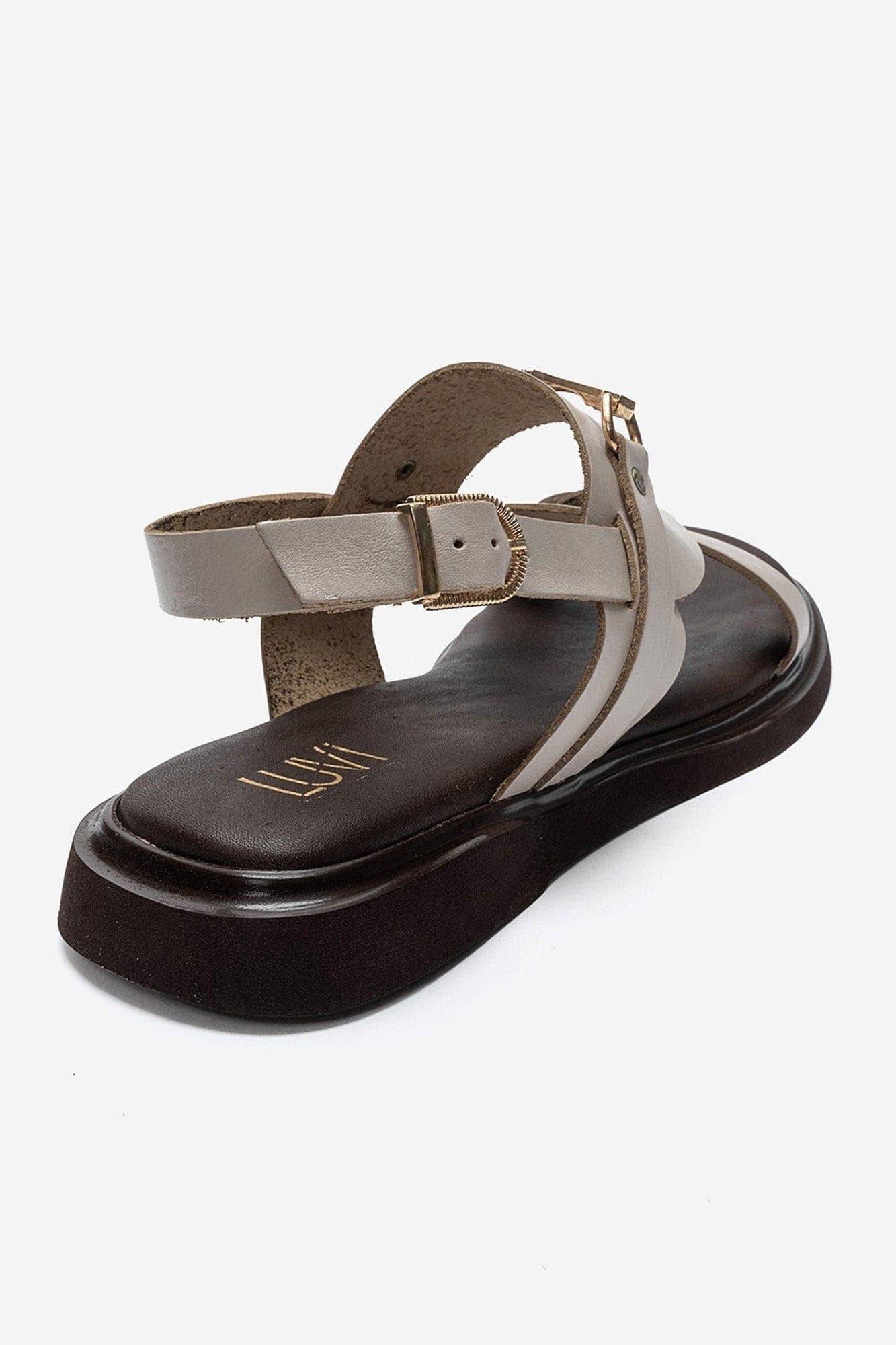 Fabiana Leather Thong Sandal, Alternate, color, Cream
