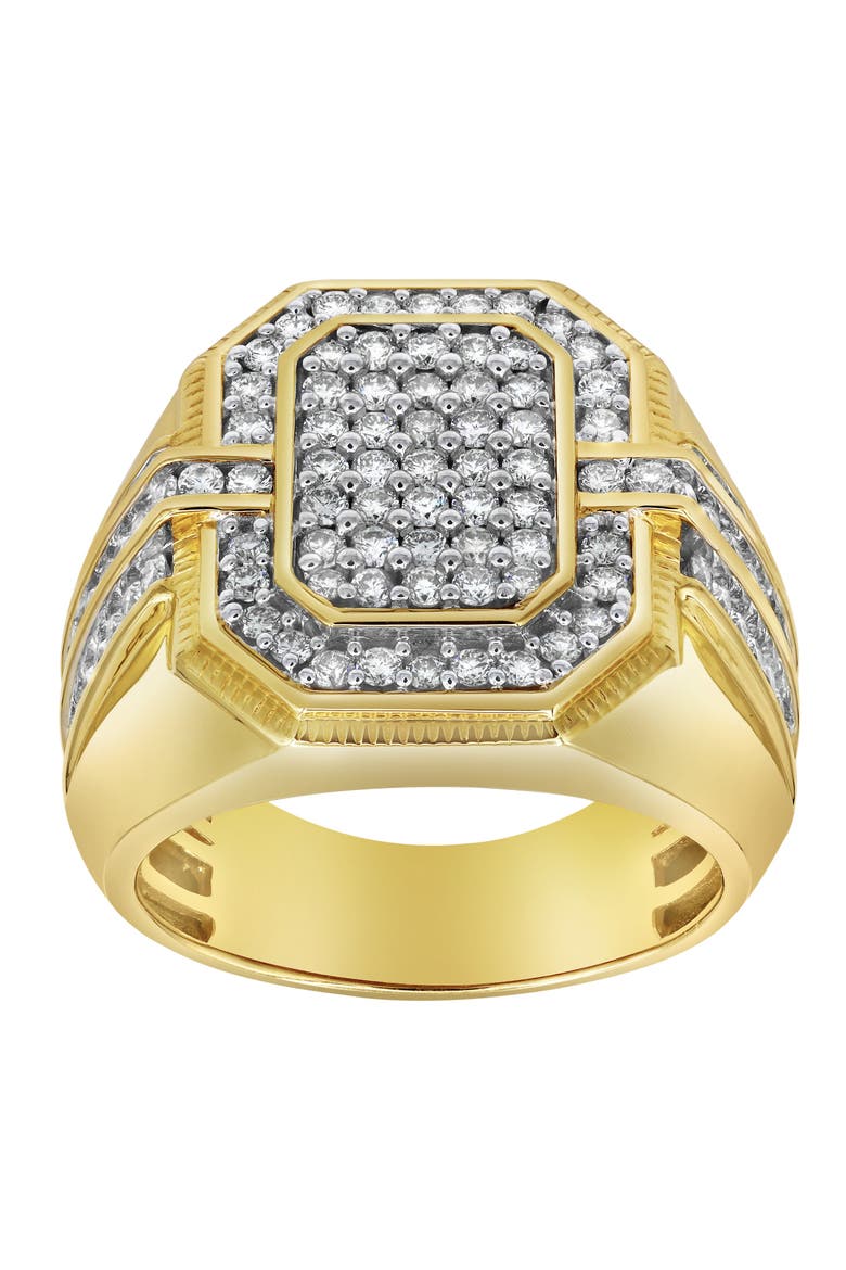 MVP 14K Yellow Gold Diamond Men Statement Ring - 1.67ct., Main, color, 14K Yellow Gold