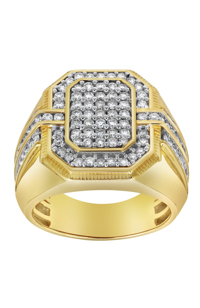 LuvMyJewelry MVP 14K Yellow Gold Diamond Men Statement Ring - 1.67ct., Main, color, 14K Yellow Gold