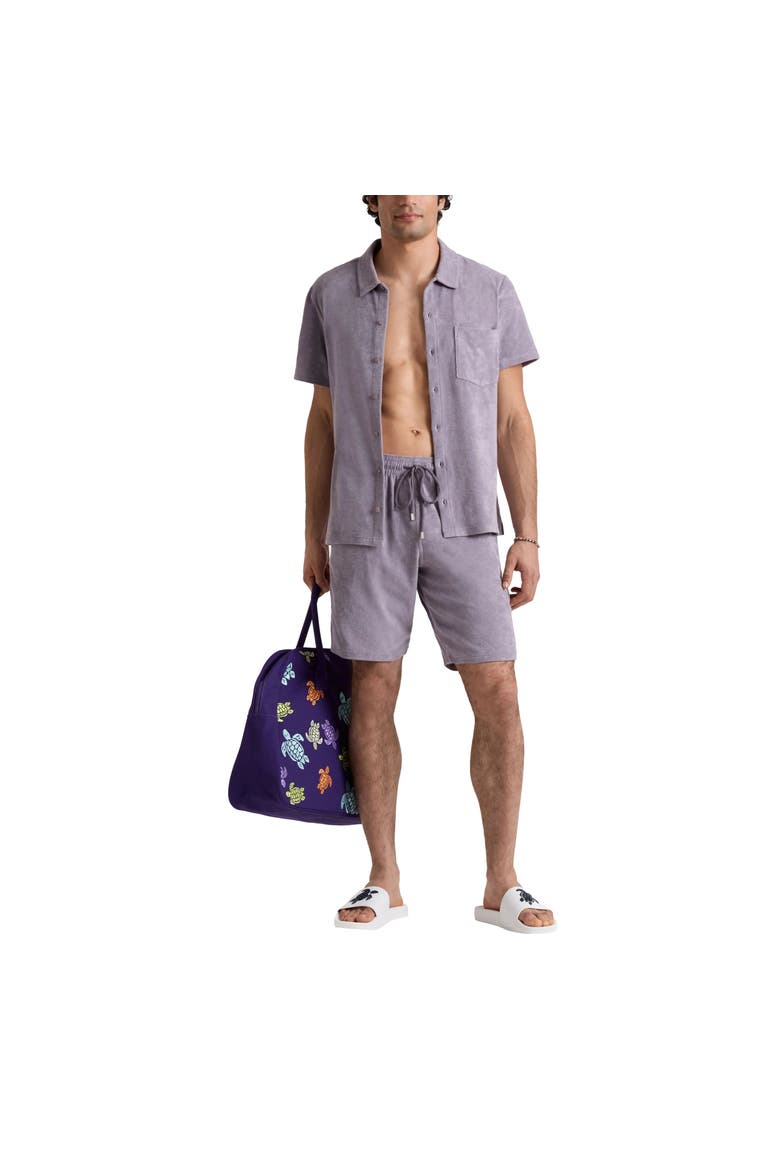 Men Terry Bermuda Shorts Solid, Alternate, color, Hurricane