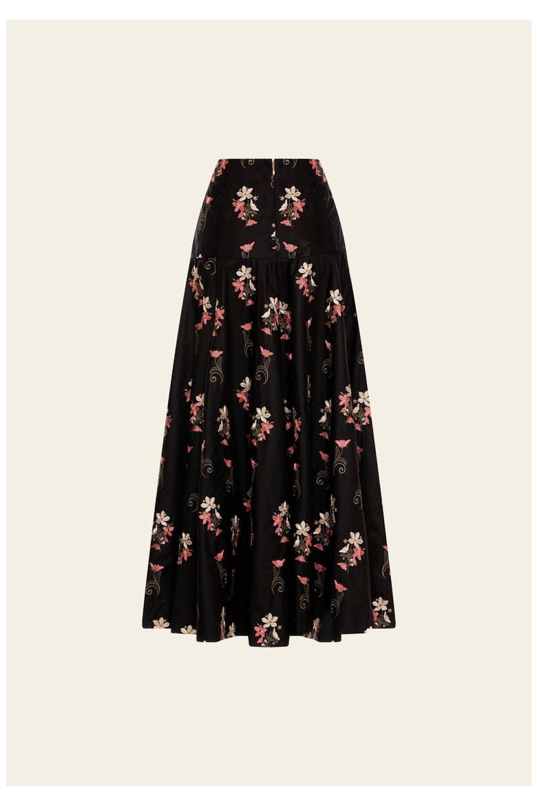 Nacar Noche Maxi Skirt, Alternate, color, Black