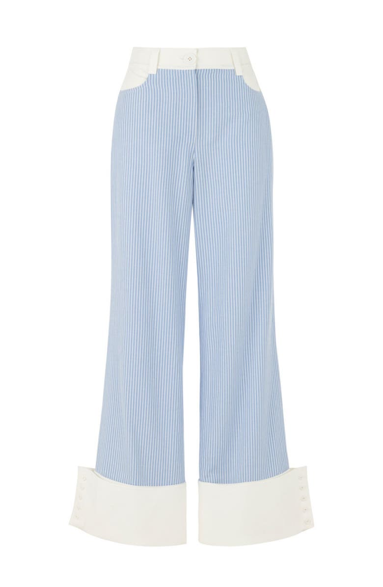 Nocturne High Waist Striped Pants, Alternate, color,