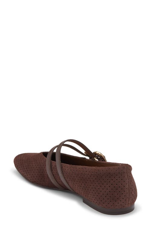 Dolce Vita Alenia Perforated Mary Jane Flat In Brown