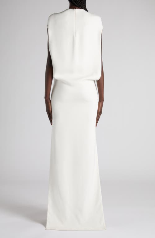Tom Ford Stretch Silk Georgette Evening Gown In White