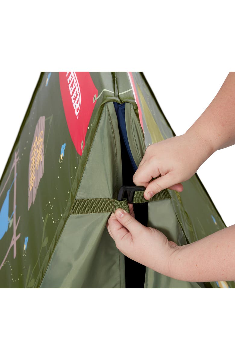 Radio Flyer Tent to Tumble Play Mat, Alternate, color, Green Blue