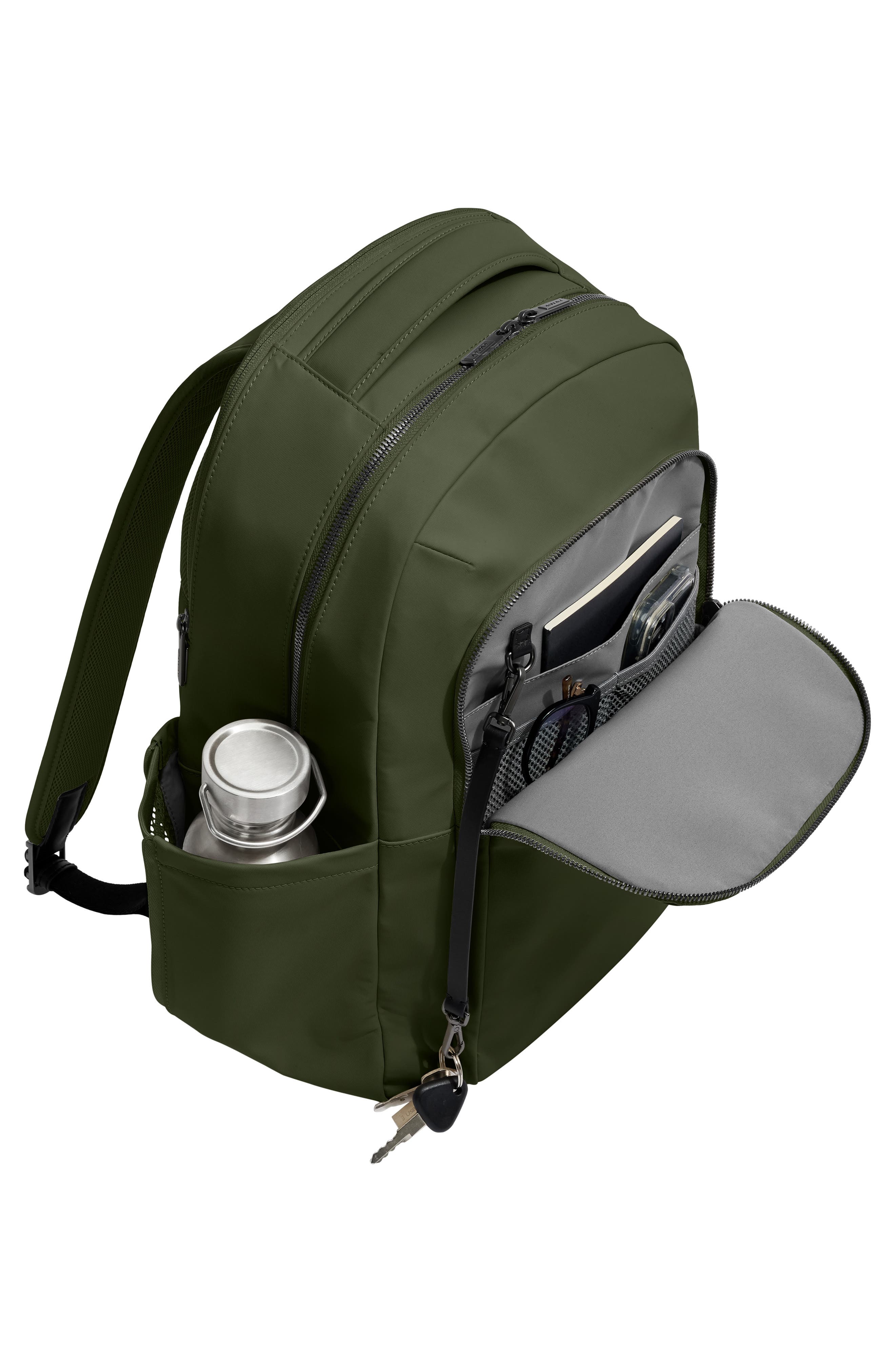 Away The Commuter Backpack, Alternate, color, Olive Green