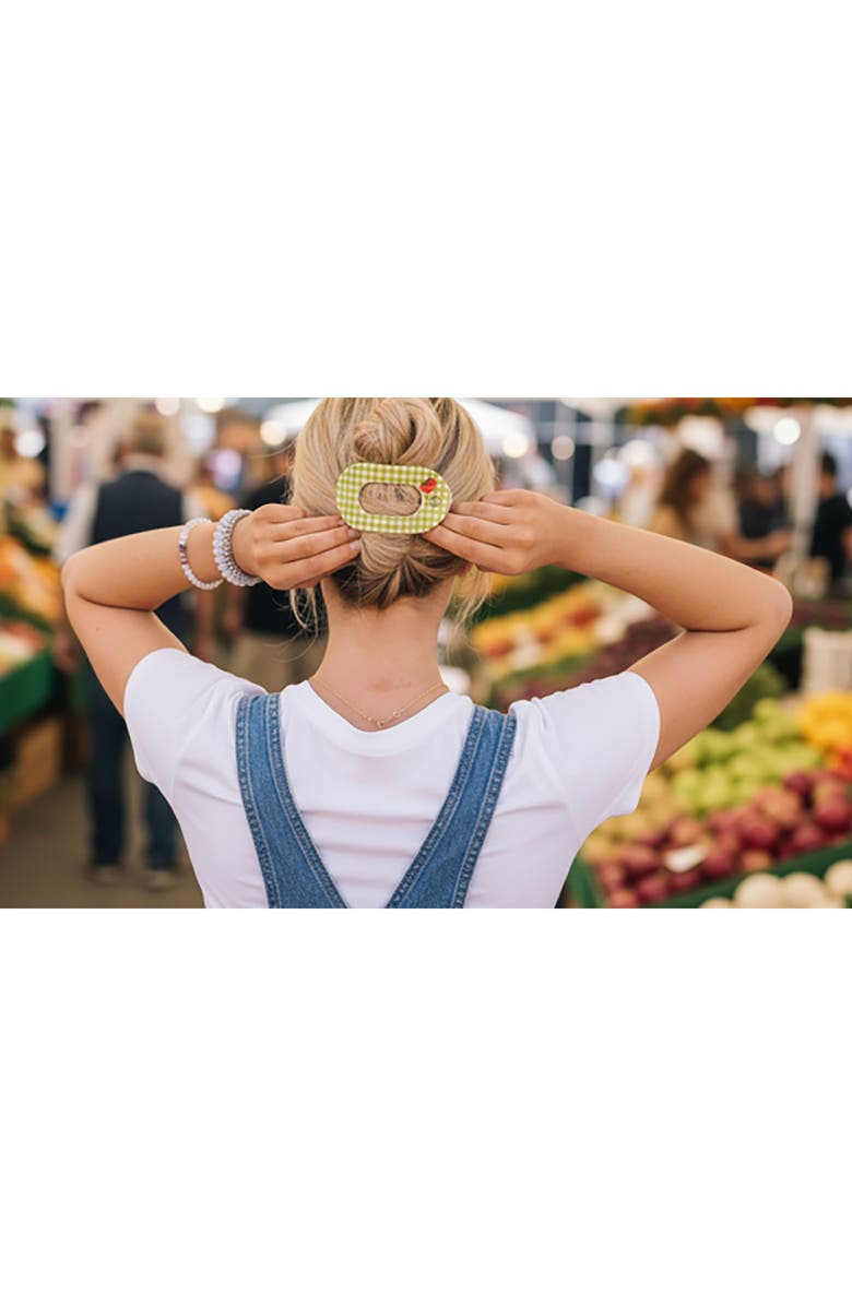 TELETIES Flat Round Hair Clip, Alternate, color, Locally Grown