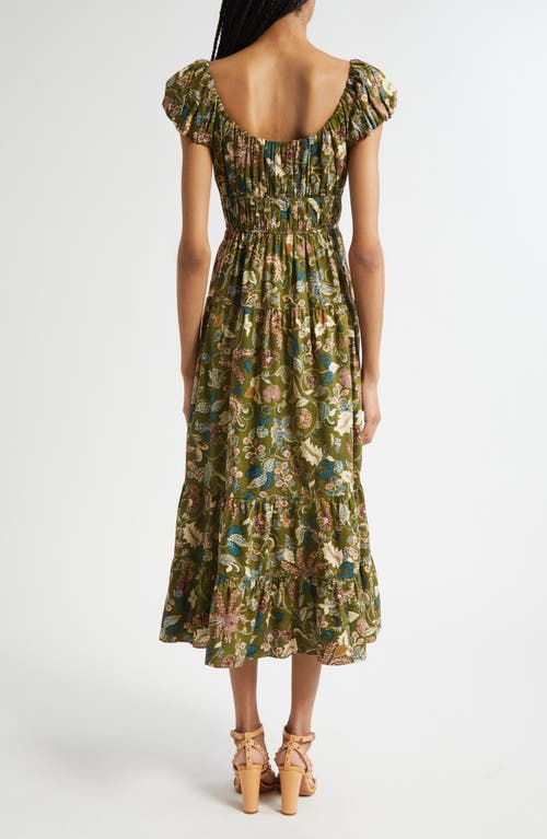 Ulla Johnson Paloma Cap Sleeve Midi Dress