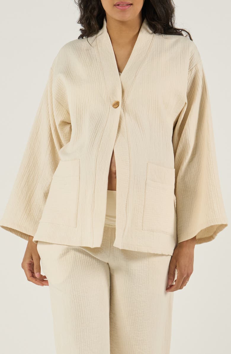 Cache Coeur Maternity and nursing jacket Celia, Alternate, color, Natural