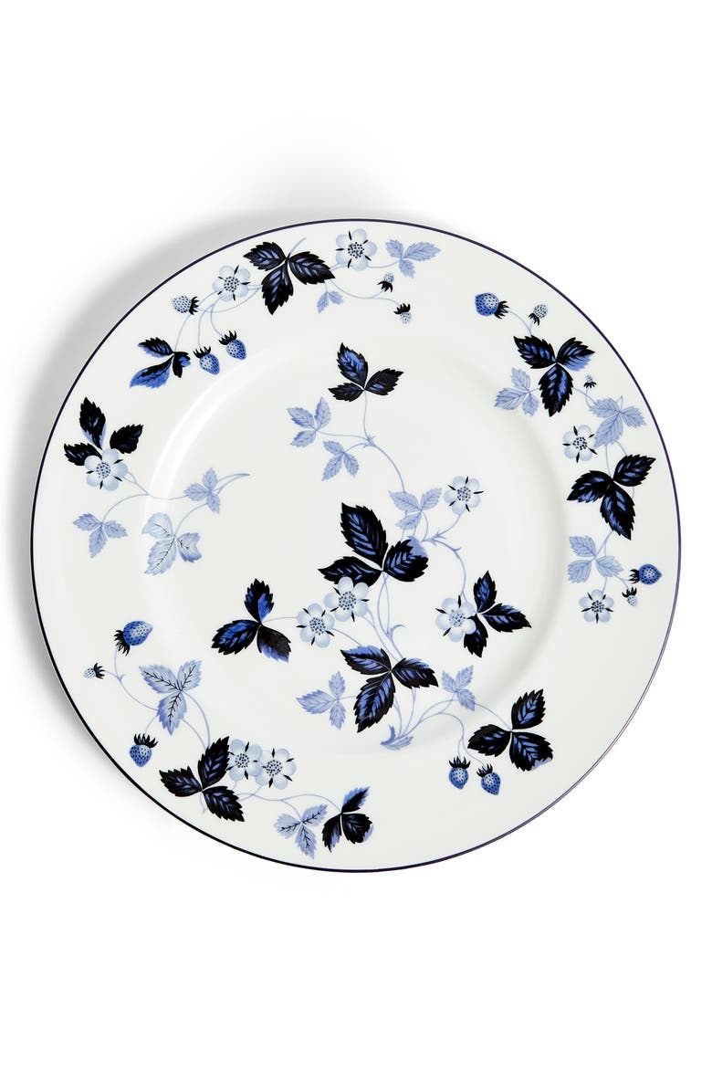Wedgwood Wild Strawberry Inky Blue Bone China Dinner Plate, Alternate, color, Blue