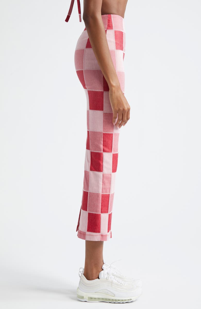 Sammy B Patchwork Skirt, Alternate, color, Red