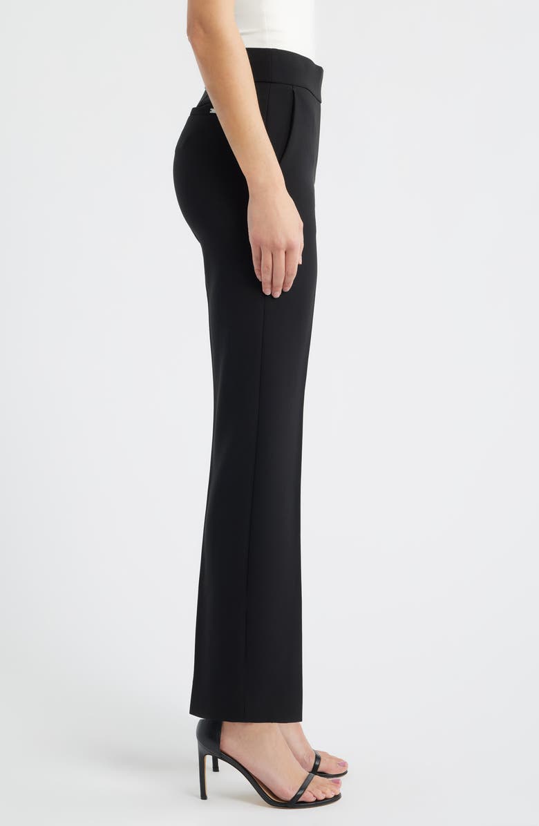 Anne Klein Grace High Waist Pull-On Pants, Alternate, color, Anne Black