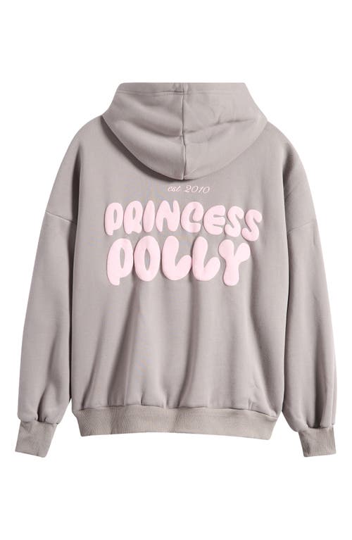 Princess Polly Graphic Print Logo Hoodie In Brown