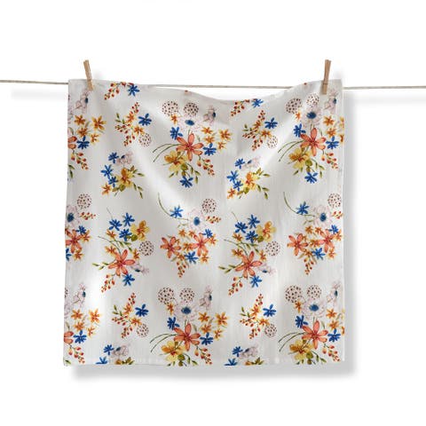 Artisona Floret Multi Cotton Dishtowel 27x27 in