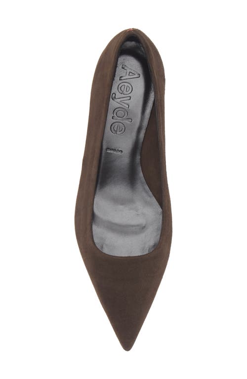 Aeyde Judi Pointed Toe Pump In Brown