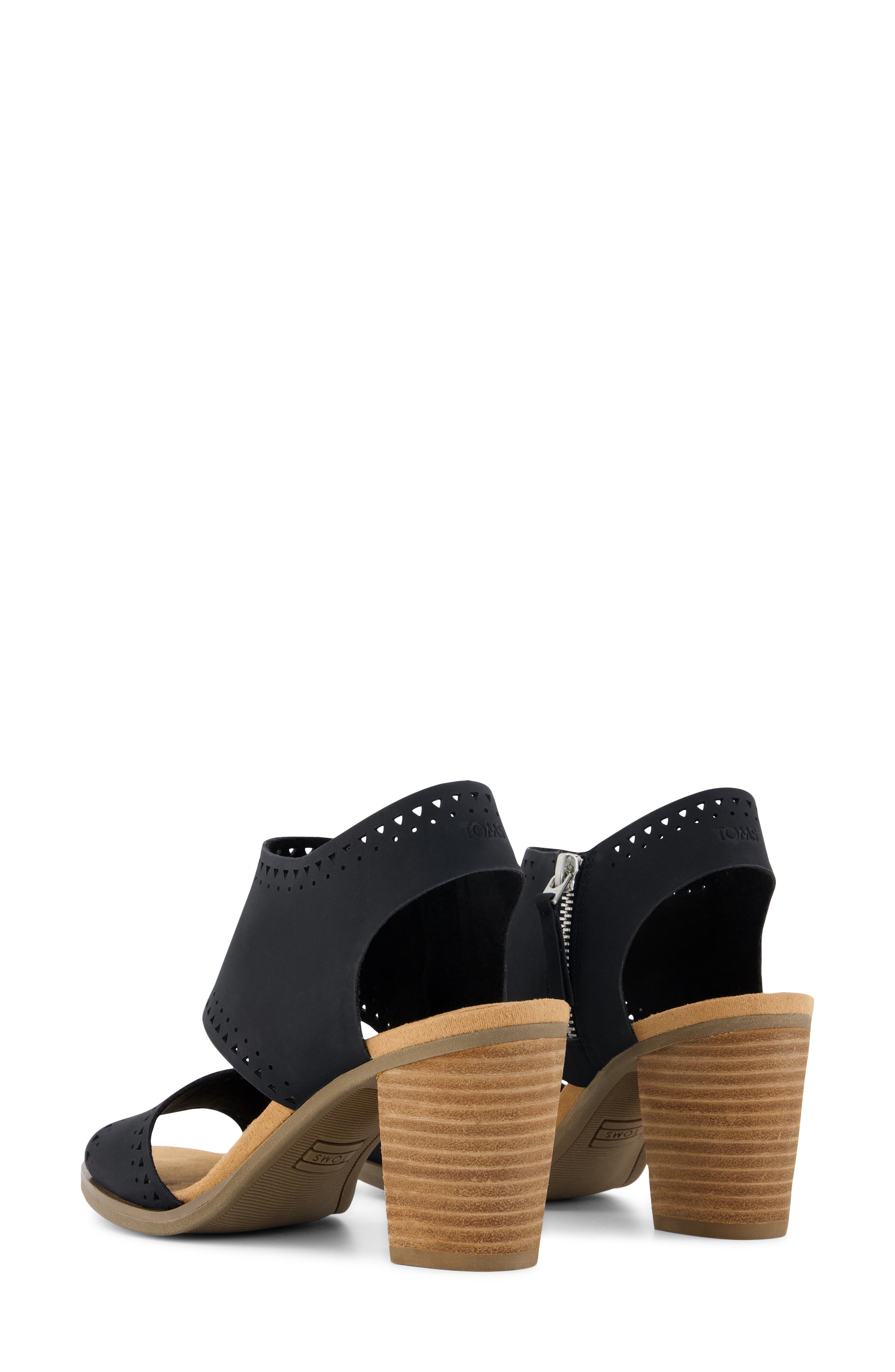 Majorca Cutout Sandal, Alternate, color, BLACK