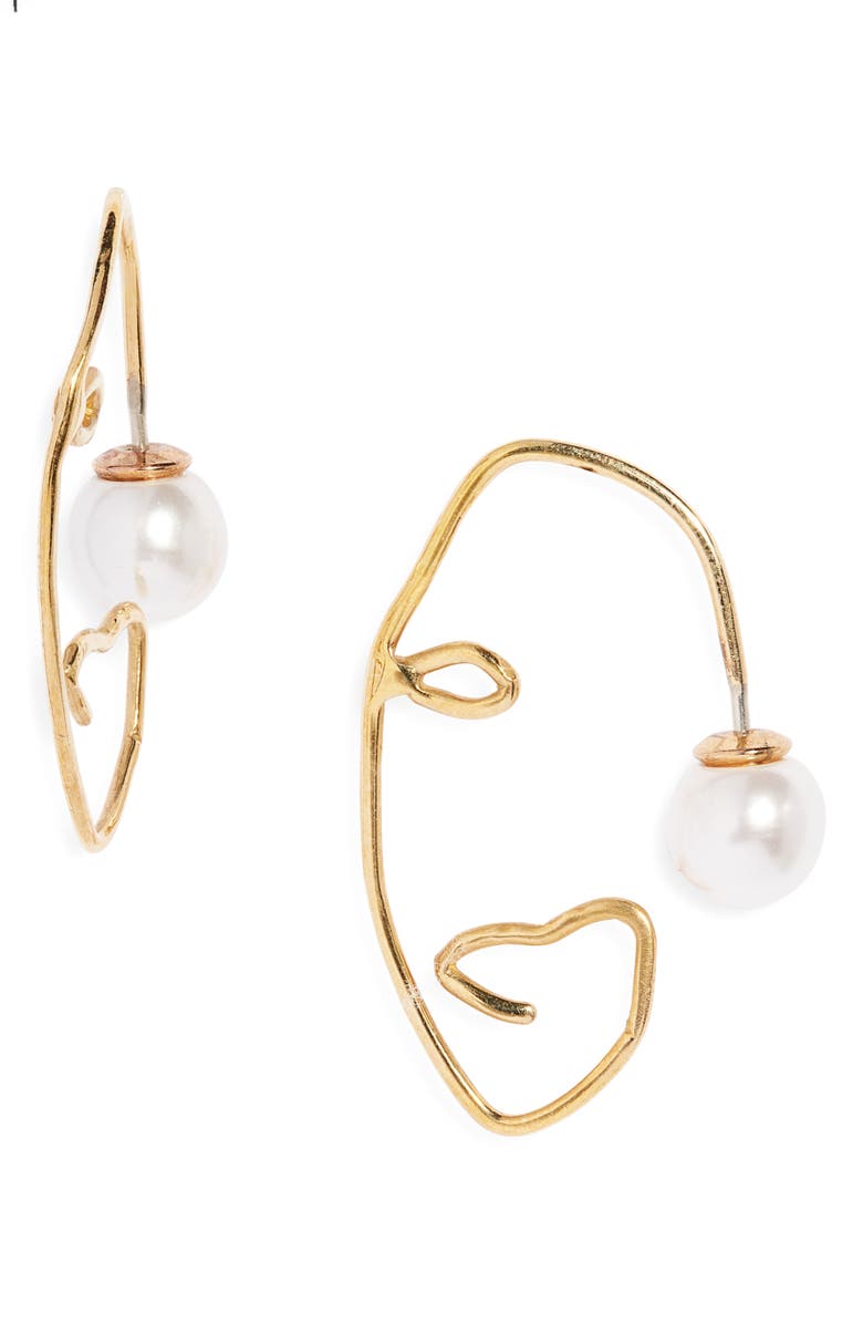 L ENCHANTEUR L'ENCHANTEUR Face Your Fears Earrings, Main, color,