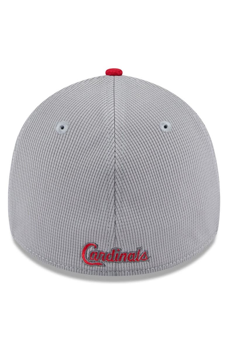 New Era Men's New Era  Gray/Red St. Louis Cardinals 2025 Batting Practice 39THIRTY Flex Hat, Alternate, color, 