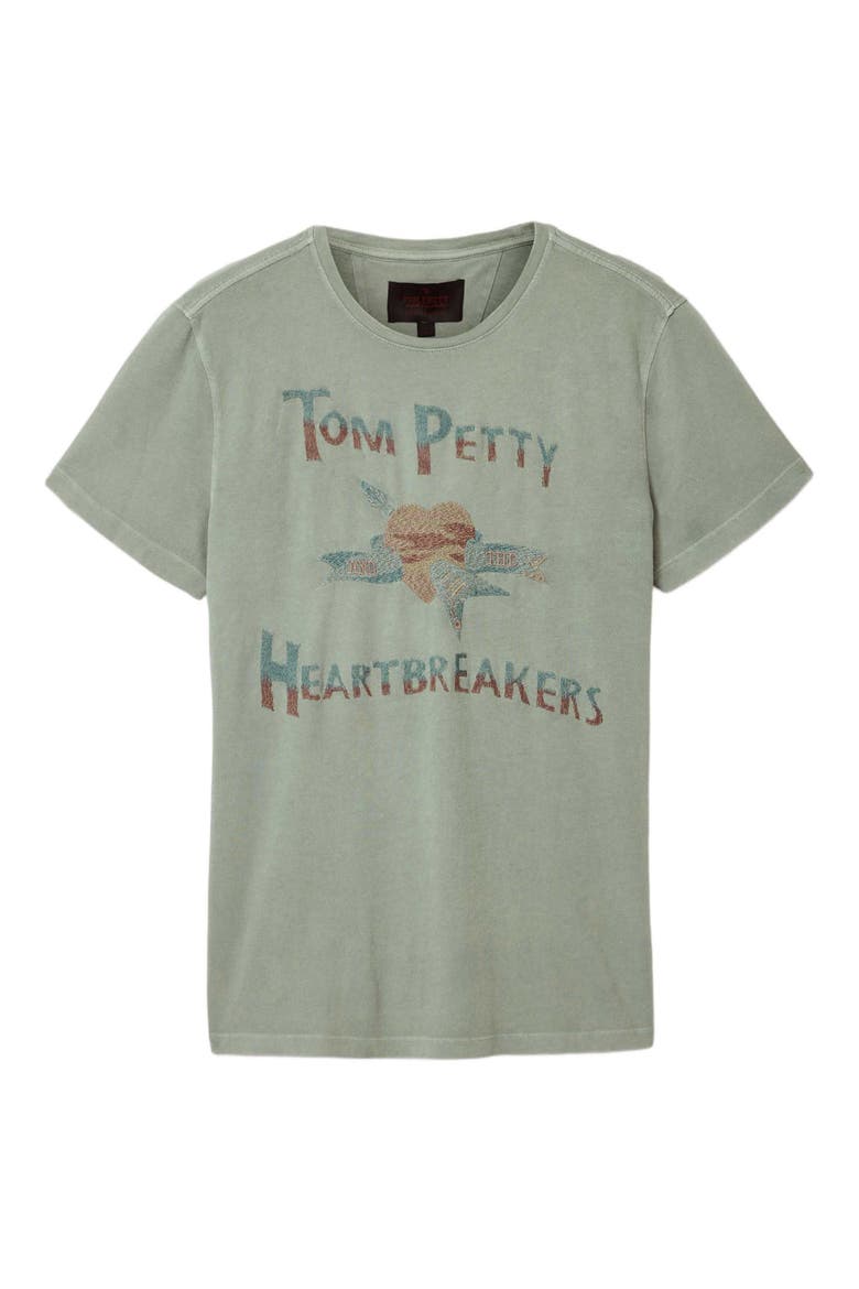 Tom Petty Organic Cotton Embroidered T-Shirt, Alternate, color, ASH