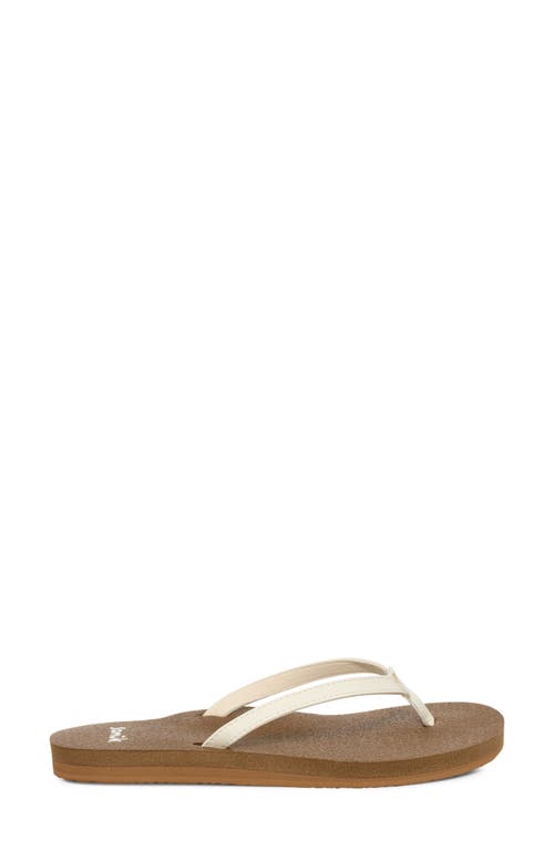 Sanuk Yoga Joy Ii Flip Flop In Brown