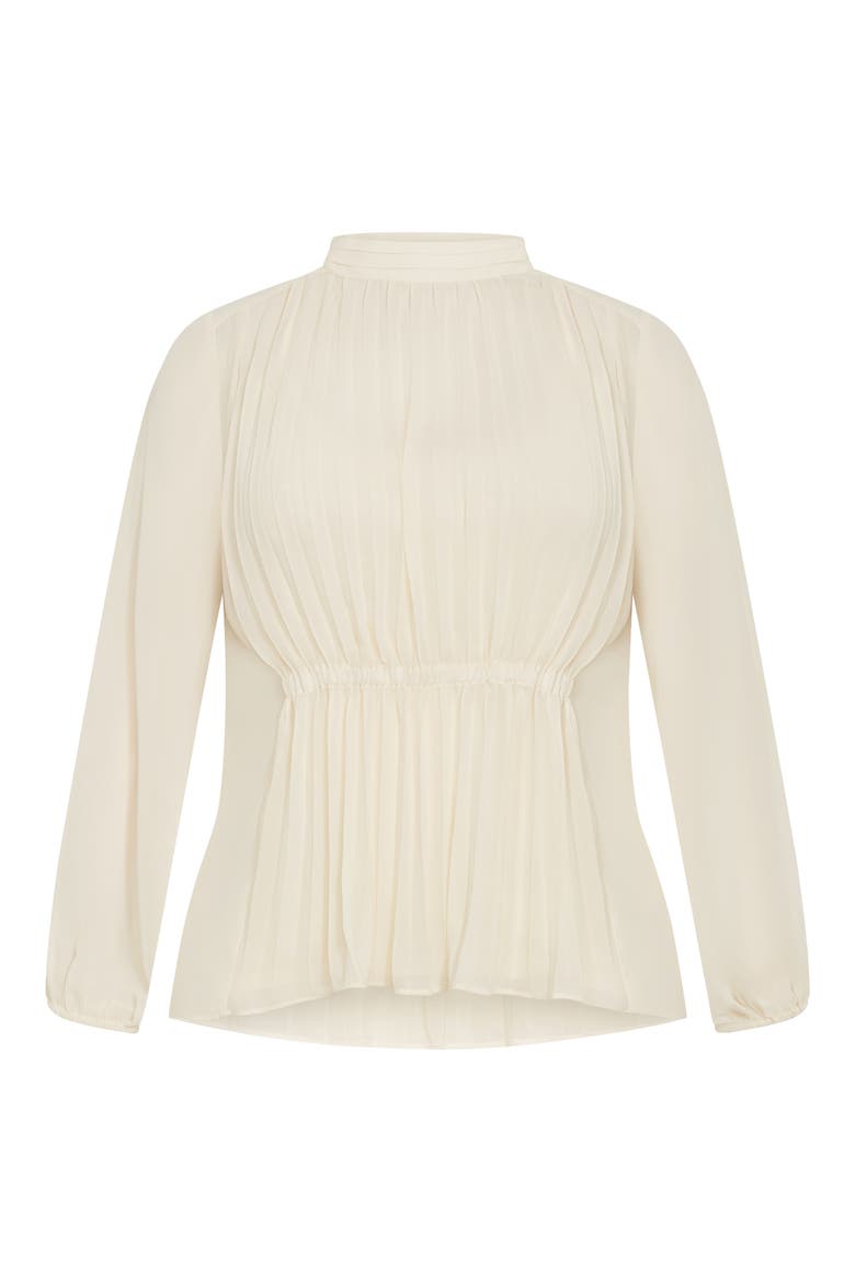 Cross Lane Pleated Shirt, Alternate, color, CREAM