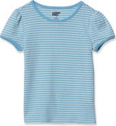 Lands' End Girls Short Sleeve Pointelle Knit Tee