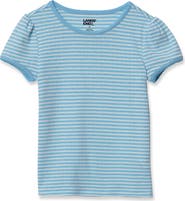Lands' End Girls Short Sleeve Pointelle Knit Tee
