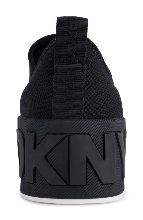 Dkny Maize Knit Sneaker In Black