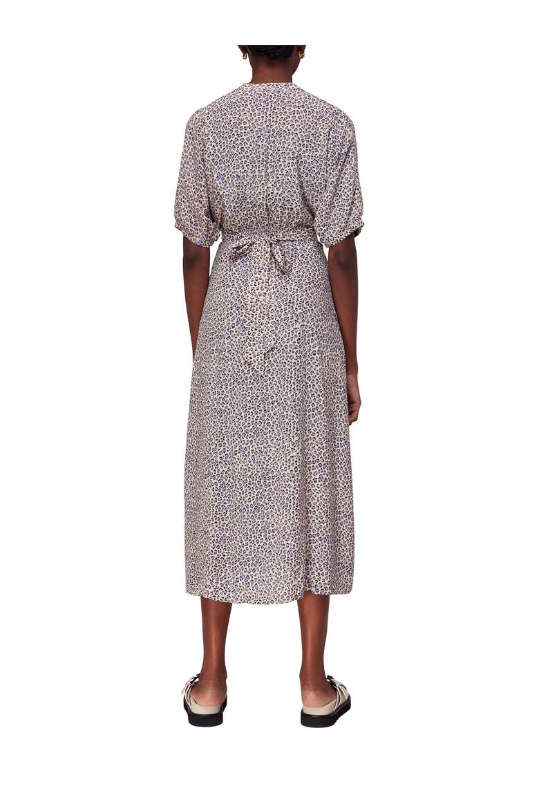 Dashed Leopard Midi Dress, Alternate, color, Lilac/Multi