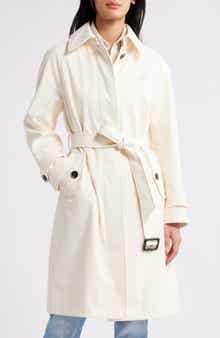 BCBG Max Azria Water Resistant Belted Trench Coat