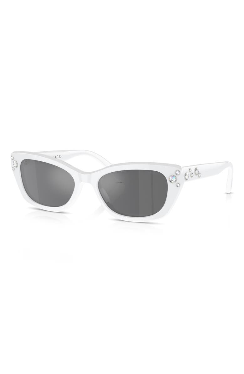 Swarovski 54mm Pillow Sunglasses, Alternate, color, 