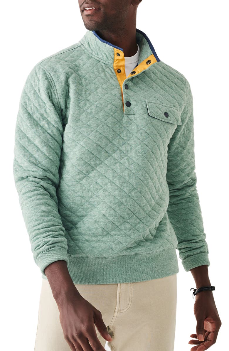 Faherty Epic Quilted Fleece Pullover, Main, color, 