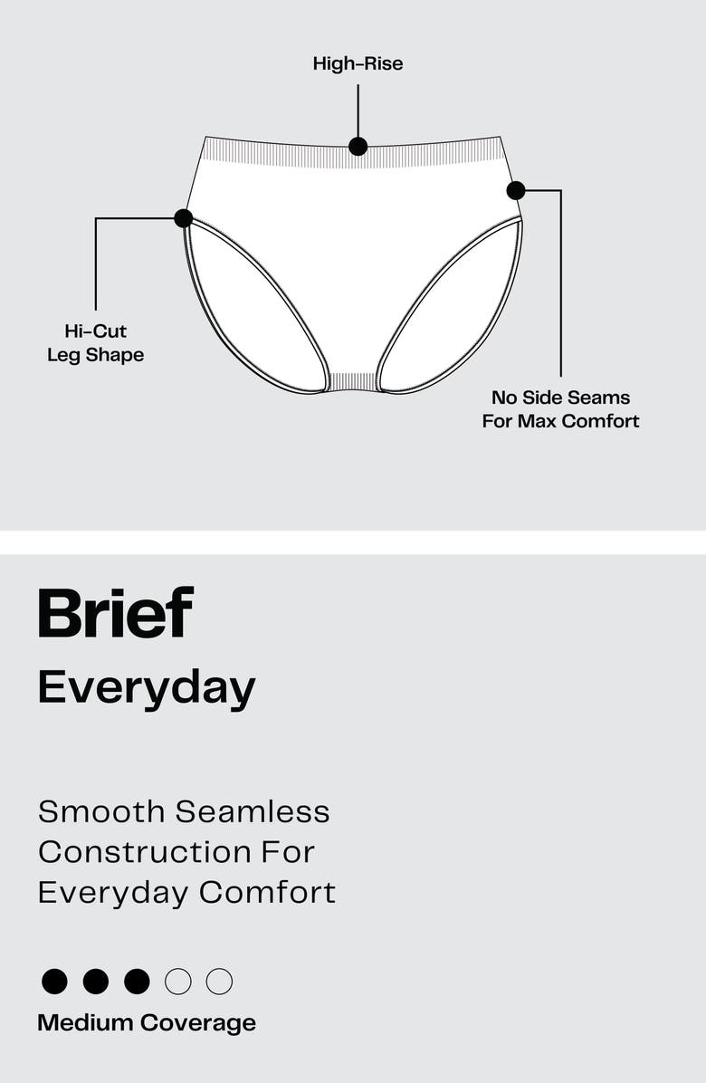 NORDSTROM RACK Seamless 5-Pack Full Briefs, Alternate, color, Pink Hero Multi