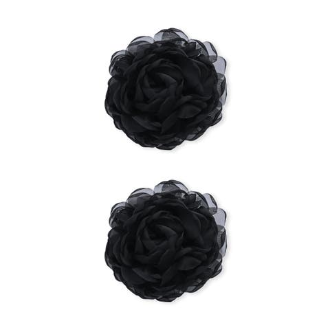 Tulle Flower Hair Clip Set