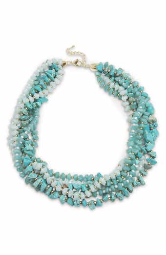 SAACHI Multi Strand Turquoise Necklace