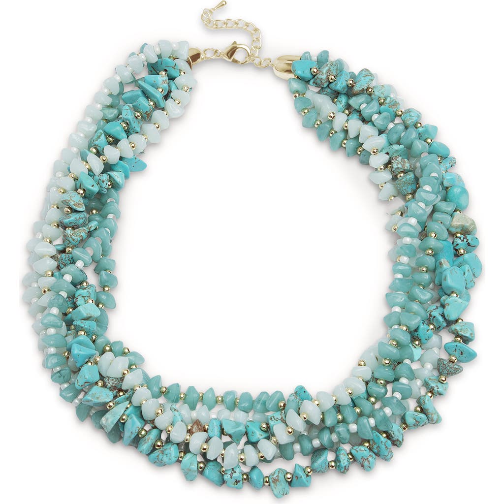 SAACHI Multi Strand Turquoise Necklace at Nordstrom Rack