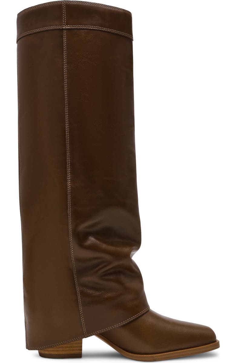 Steve Madden Winnick Foldover Knee High Boot, Alternate, color, Olive Leather