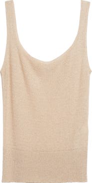 Eleventy Metallic Sweater Tank