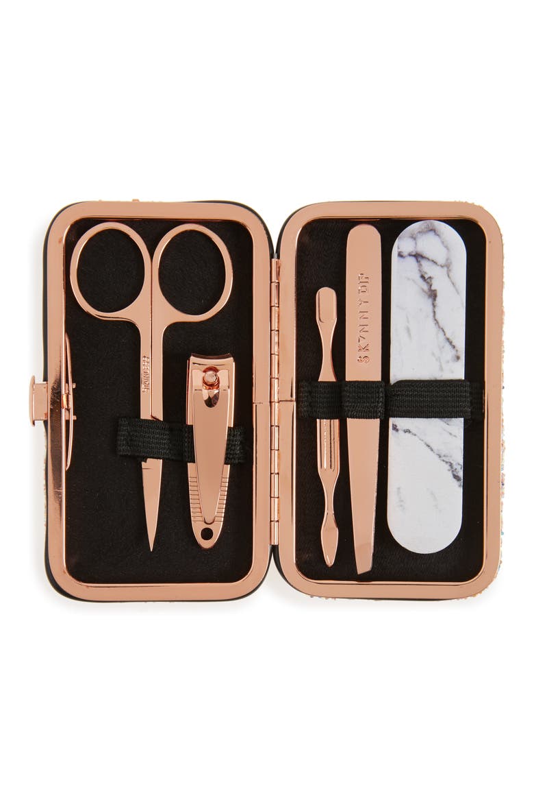 Ditsy Glitter Manicure Set, Main, color, NO COLOR